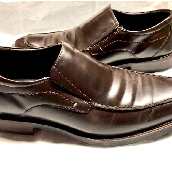 Vintage Johnston & Murphy Men\'s Dark Brown Leather Loafer Dress Shoes~9.5M main image 8